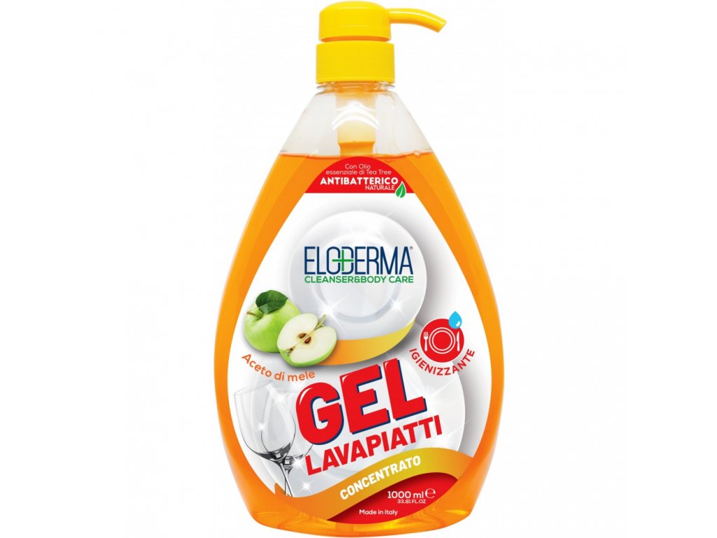 Eloderma Prostředek na mytí nádobí 1000 ml Jablko