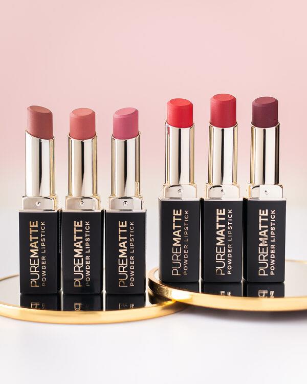 Pure Matte Powder Lipstick – Matná rtěnka s pudrovým efektem, 3,5g