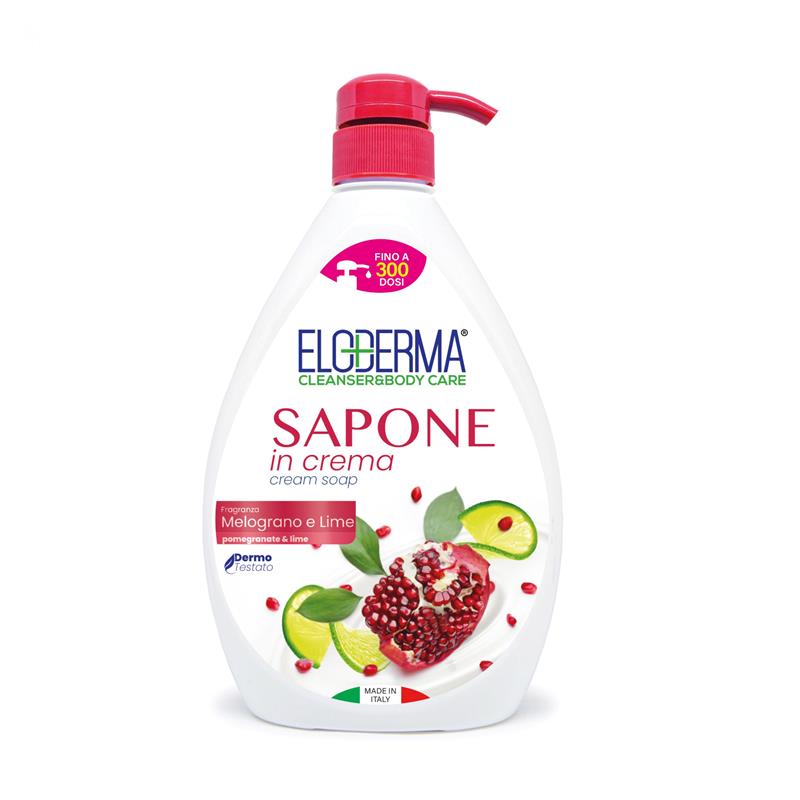 Eloderma tekuté mýdlo s pumpičkou granátové jablko a limetka 1 l
